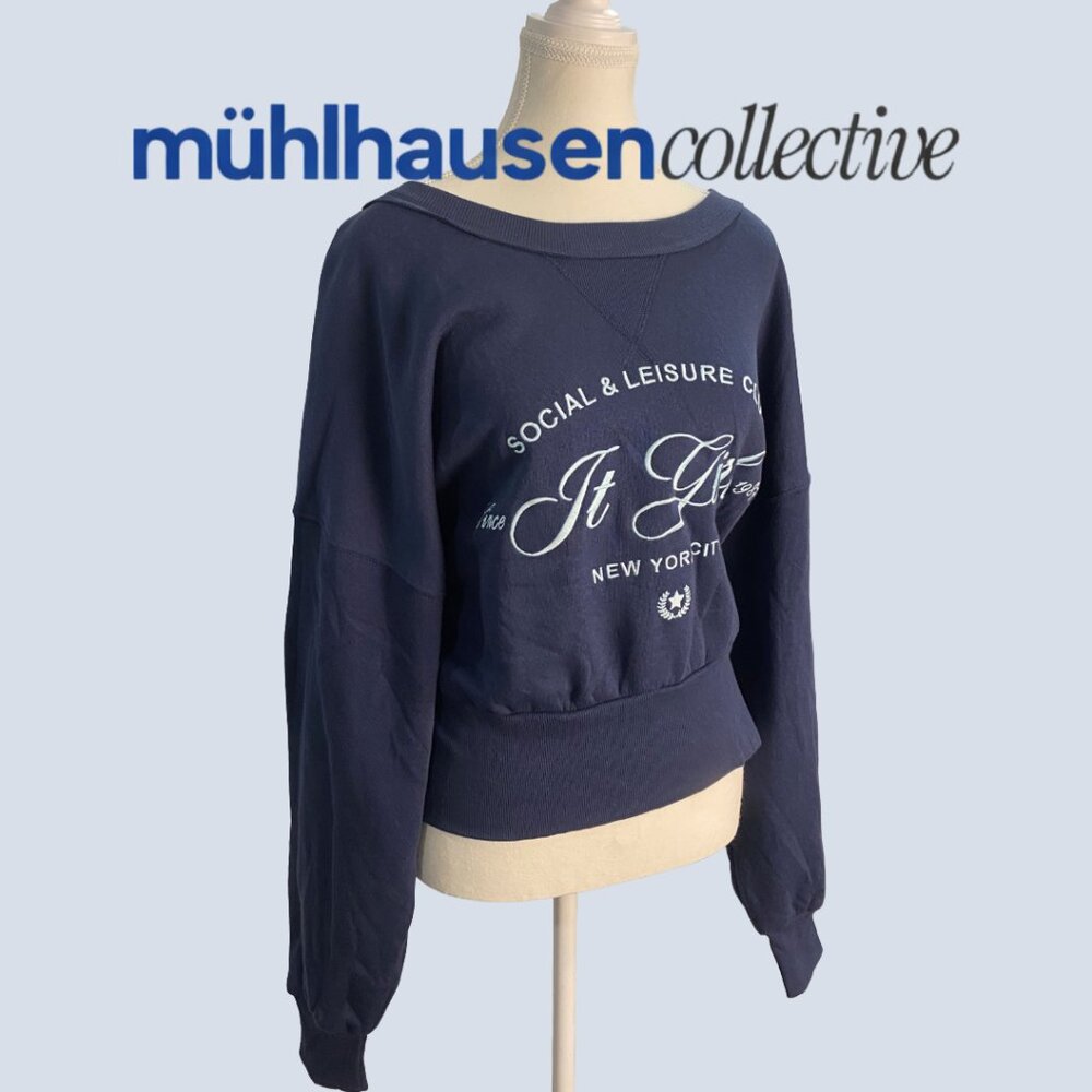 Grayson Threads NYC Graphic Sweatshirt “It Girl” Navy